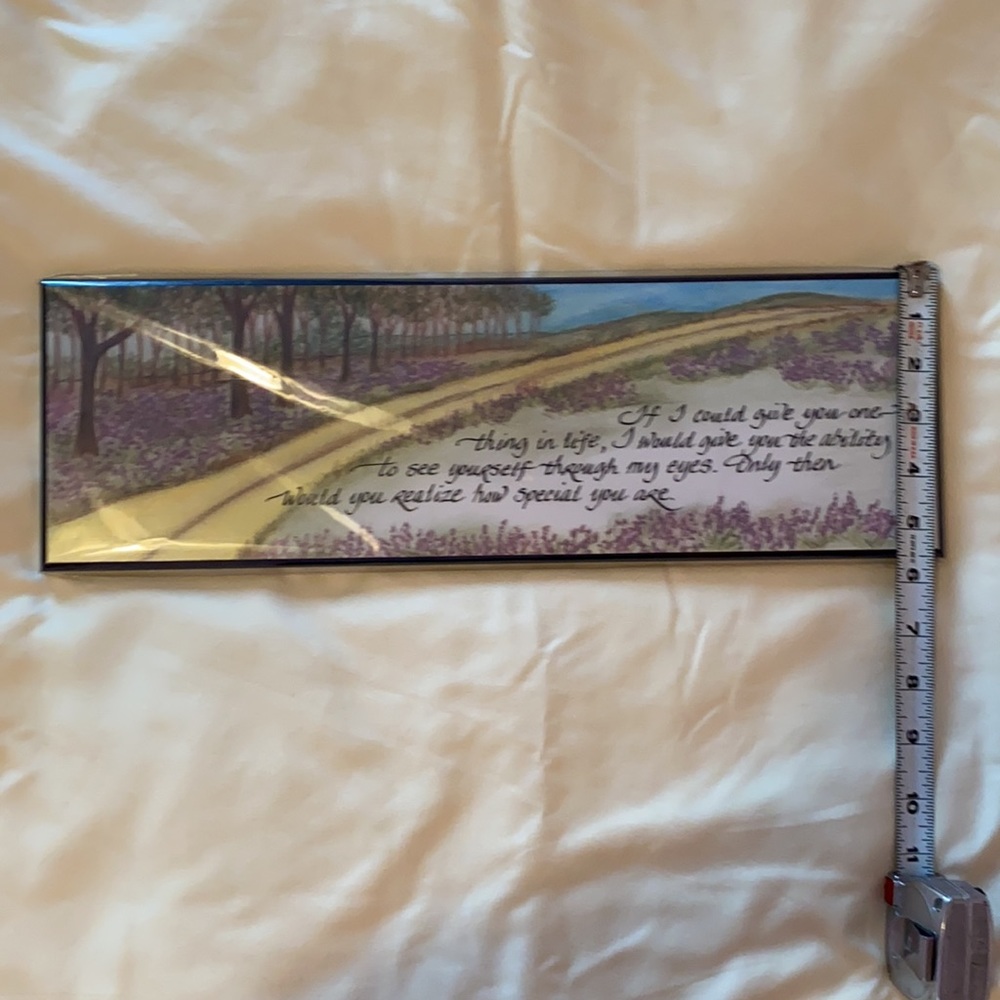 Wood Scenic Plaque with Saying - Picture 6 of 6
